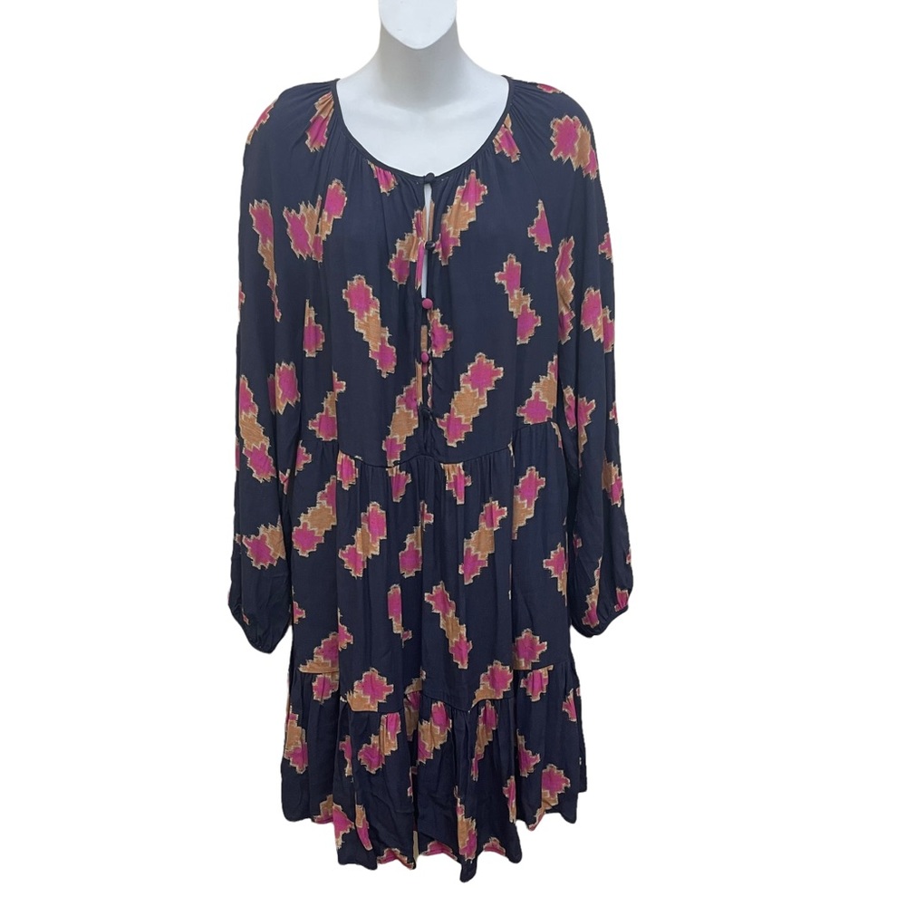 Anthropologie Navy Blue Sammi Tunic Medium Casual Dress - Picture 3 of 11